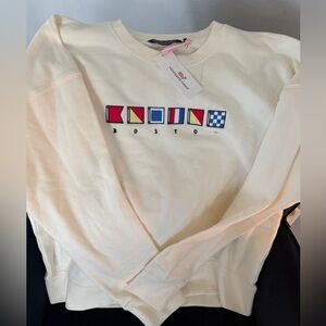 NWT-Vineyard Vines Cream Crewneck Sweater-Boston/Martha’s Vineyard Collection